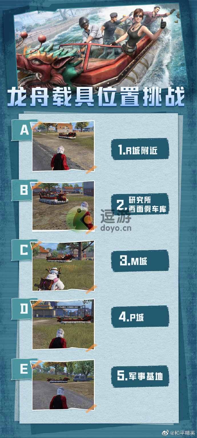 和平精英龙舟刷新点具体位置分享