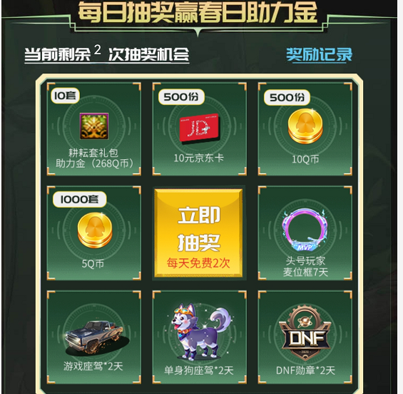 DNF5月福利活动开启，上皮皮蟹观看直播，一起瓜分50份耕耘套
