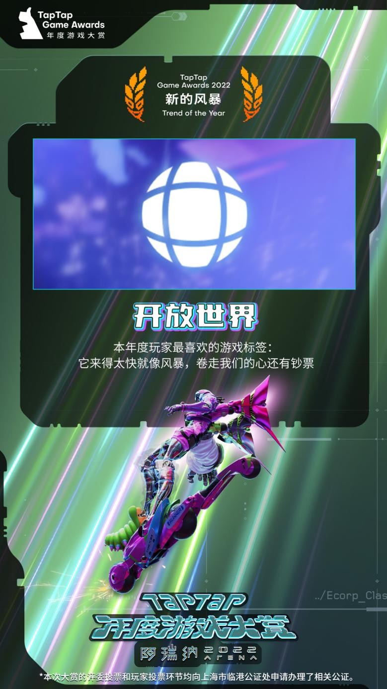 2022 TapTap 年度游戏大赏11个奖项获奖公布,有你最喜爱的TA吗
