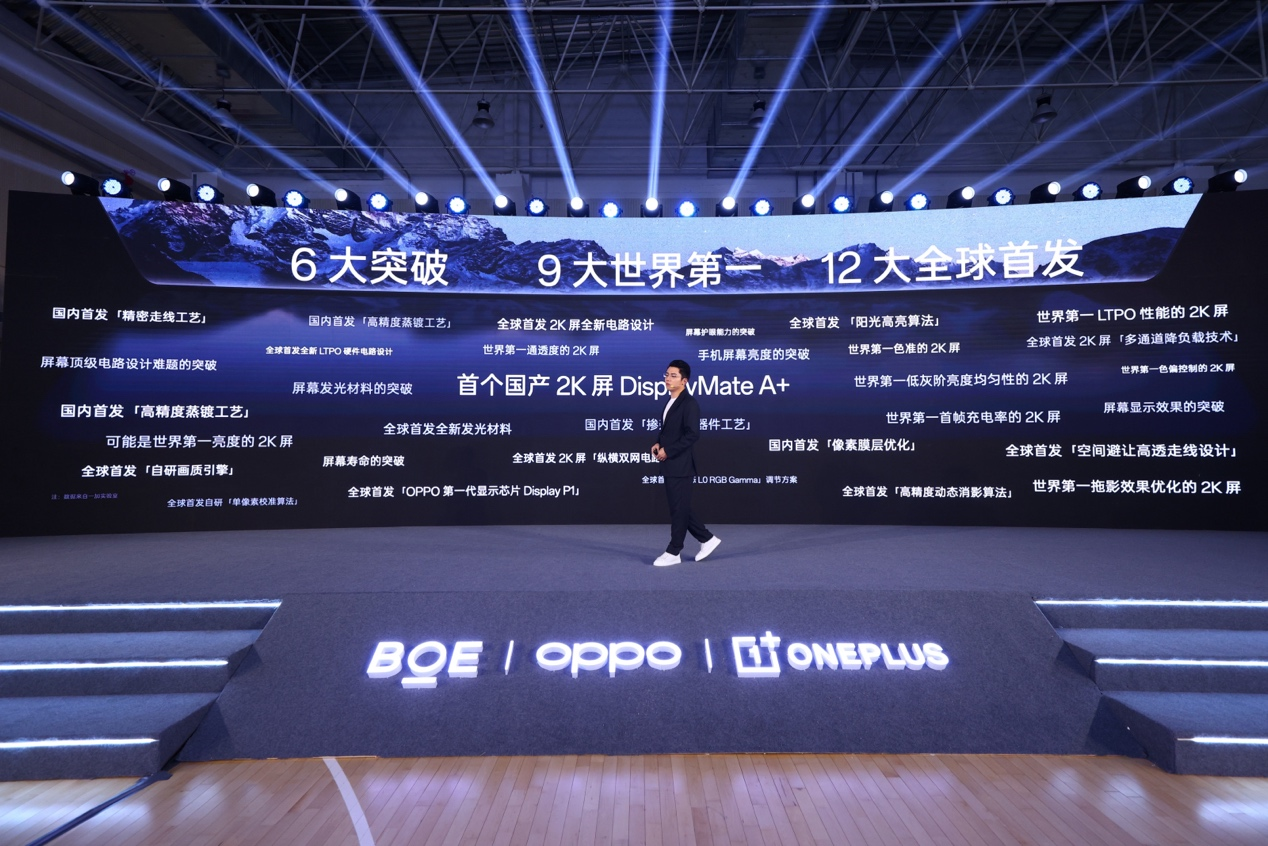 一加 12 首发东方屏:6大技术突破实现9大世界第一