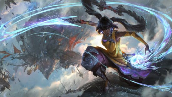 《LOL》新英雄尼菈原画公布 快乐的水系近战射手
