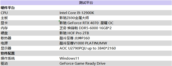 影驰 GeForce RTX 4070 星曜 OC,与DLSS 3共战流畅2K光追 体验