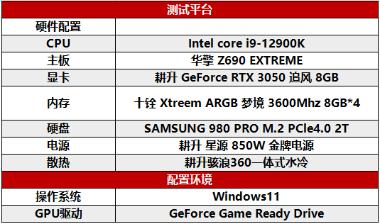 耕升GeForce RTX 3050追风评测,3A大作依旧能战值得玩家选择!