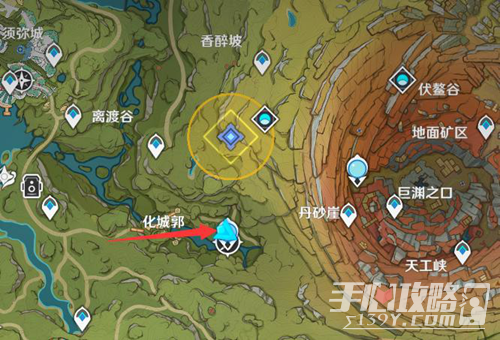 《原神》降下山洞内的水面位置一览