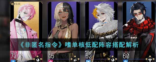 《非匿名指令》嗜单核低配阵容搭配解析
