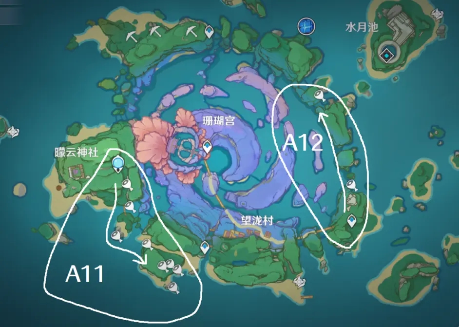 原神圣遗物狗粮路线图2022：最新圣遗物狗粮采集路线一览[多图]图片4